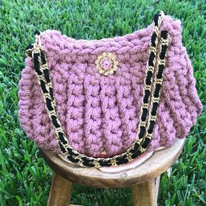 Knitted Crossover Handbag
